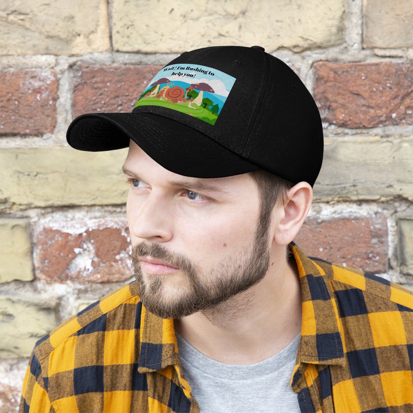 Snail Design Unisex Twill Hat