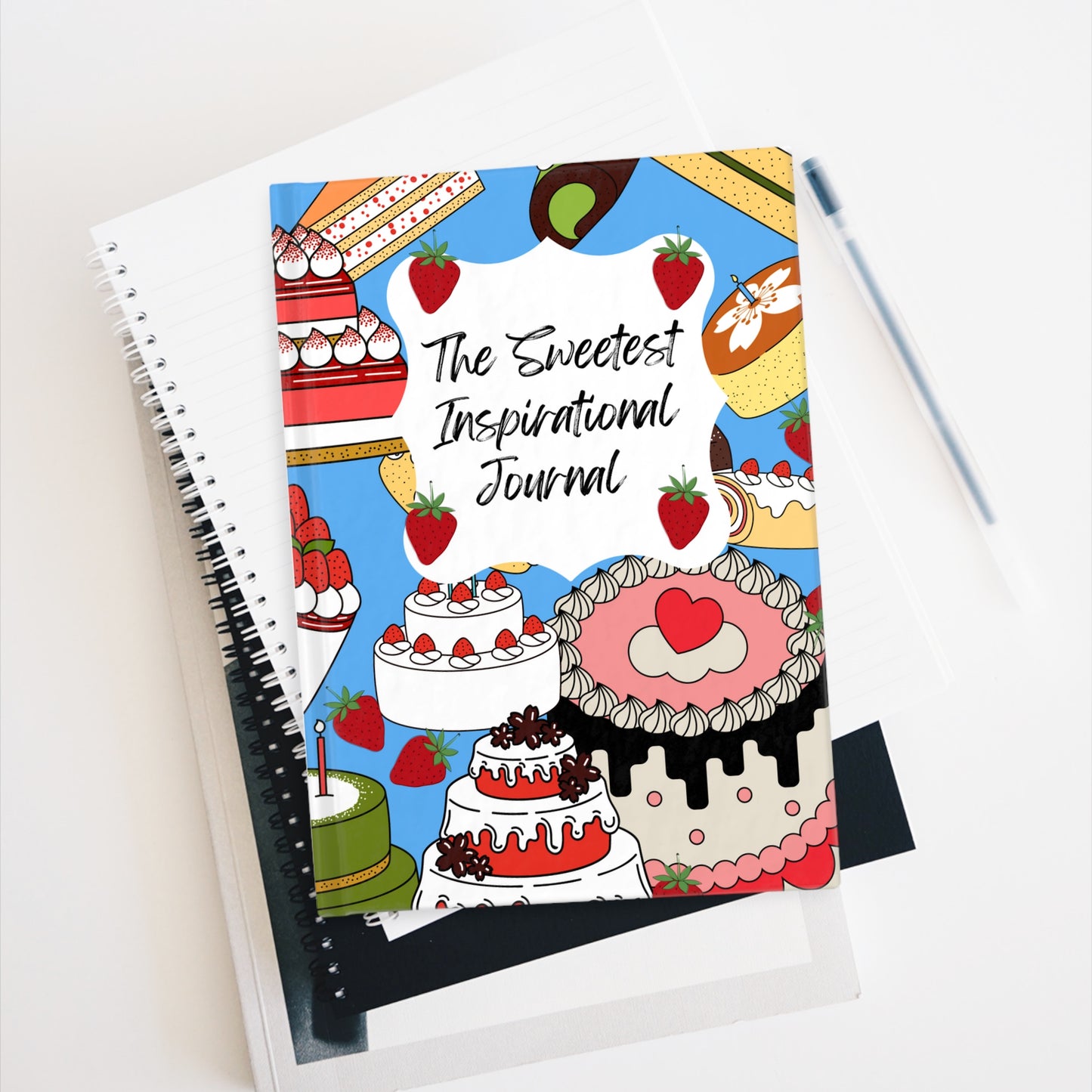 The Sweetest Inspirational Journal Blue - Ruled Line