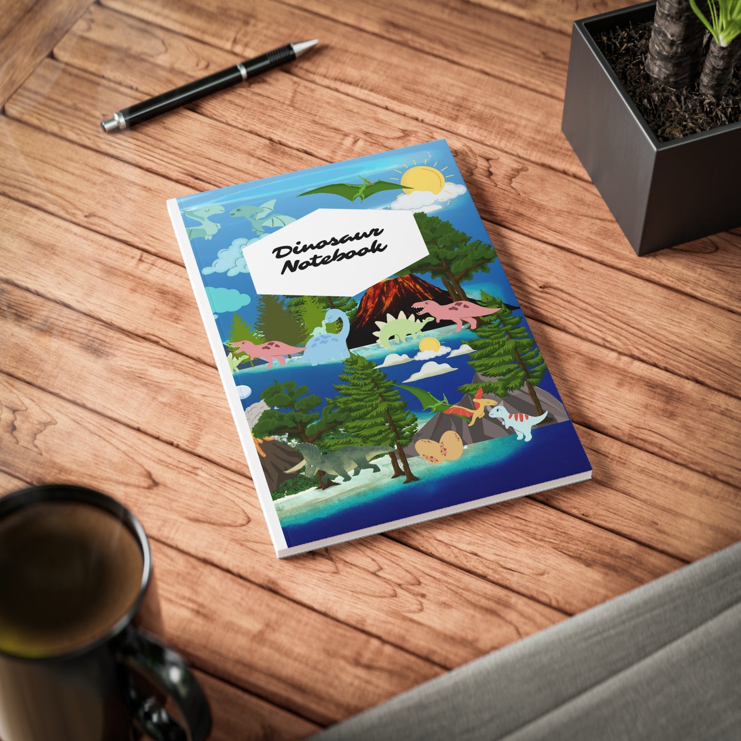 Dinosaur Softcover Notebook, A5
