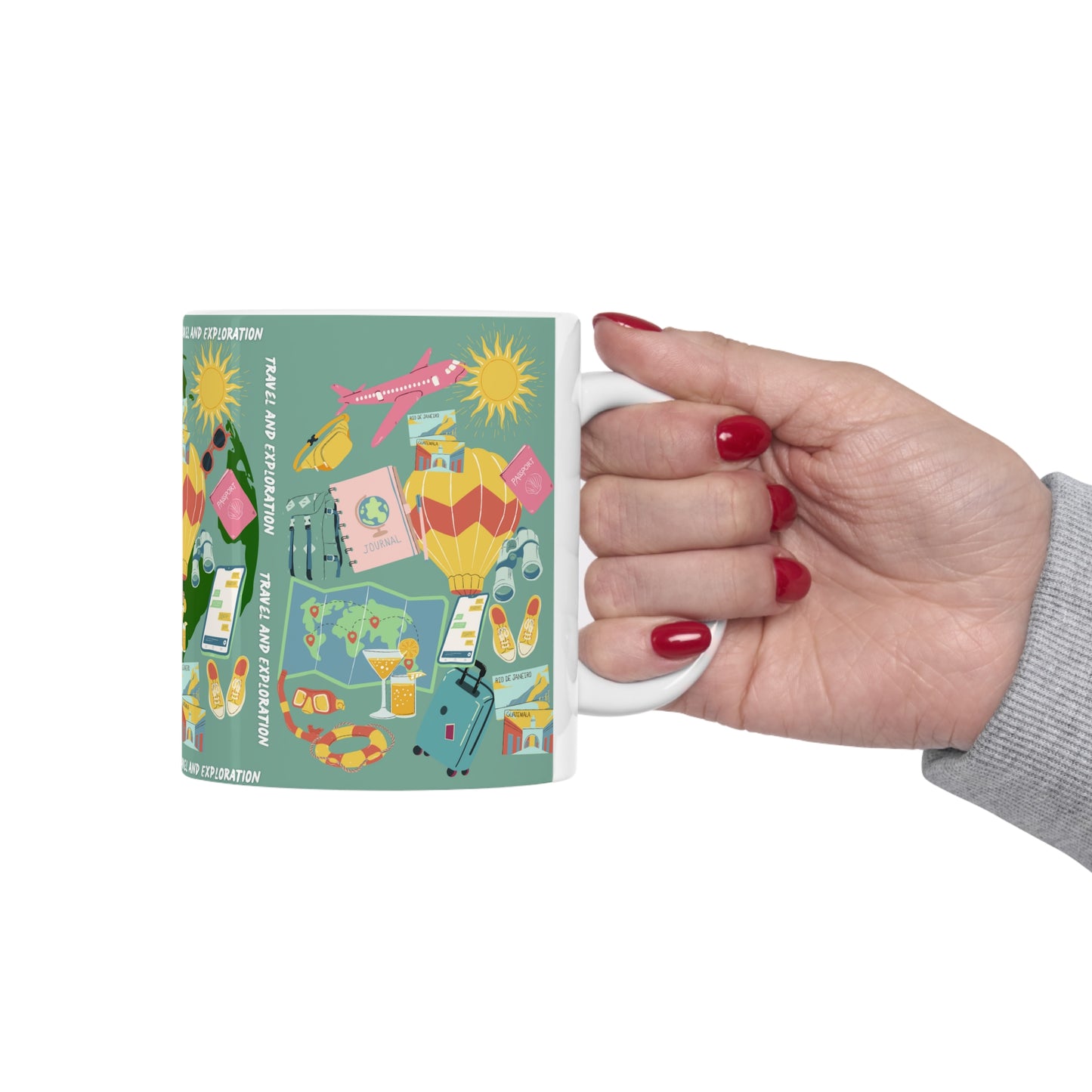 Travel and Explorations Ceramic Mug 11oz