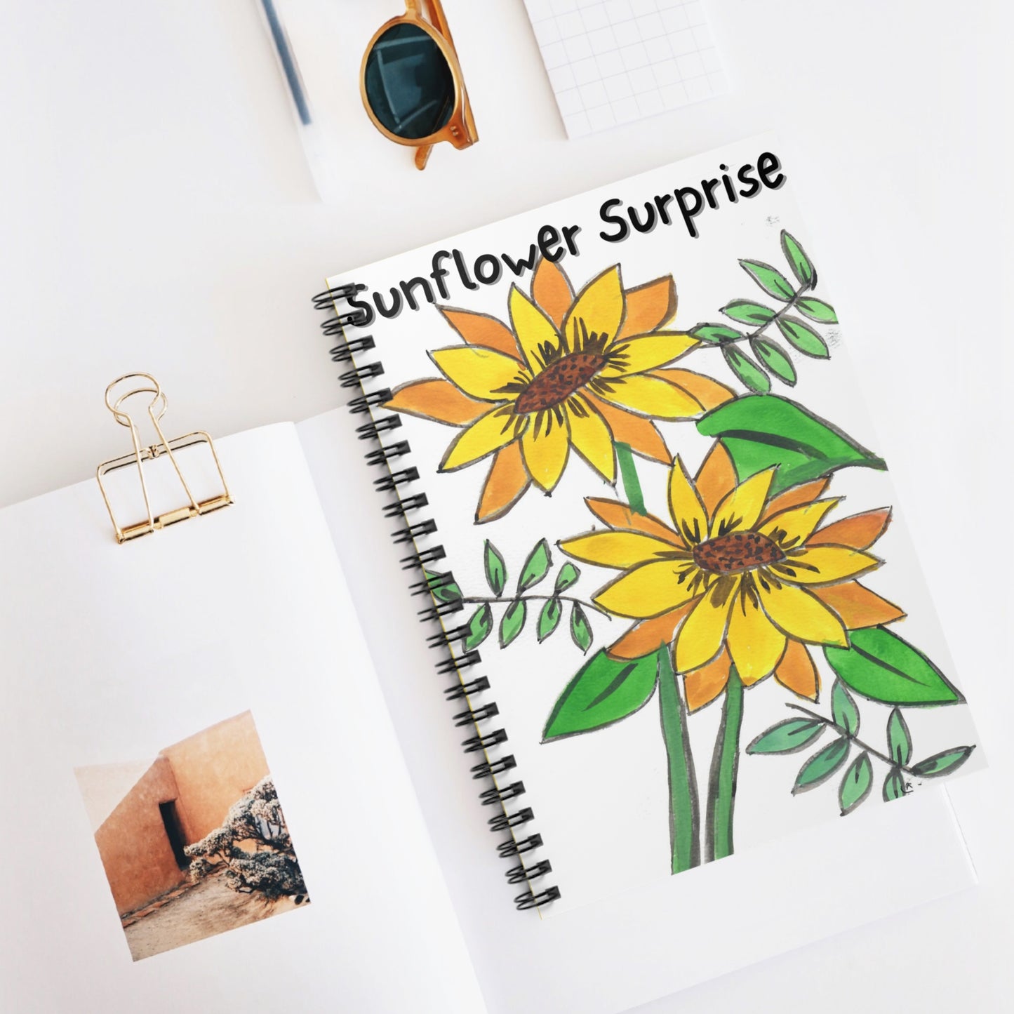 Sunflower Surprise Spiral Notebook - Ruled Line