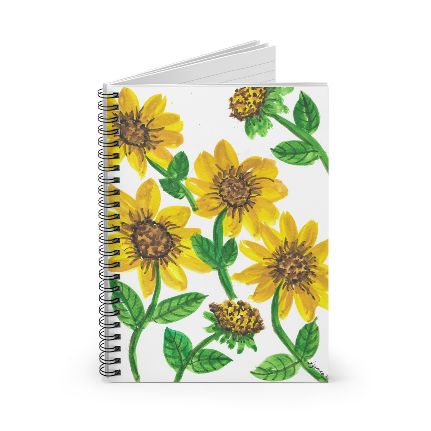 Sunflower Spiral Notebook - Ruled Line