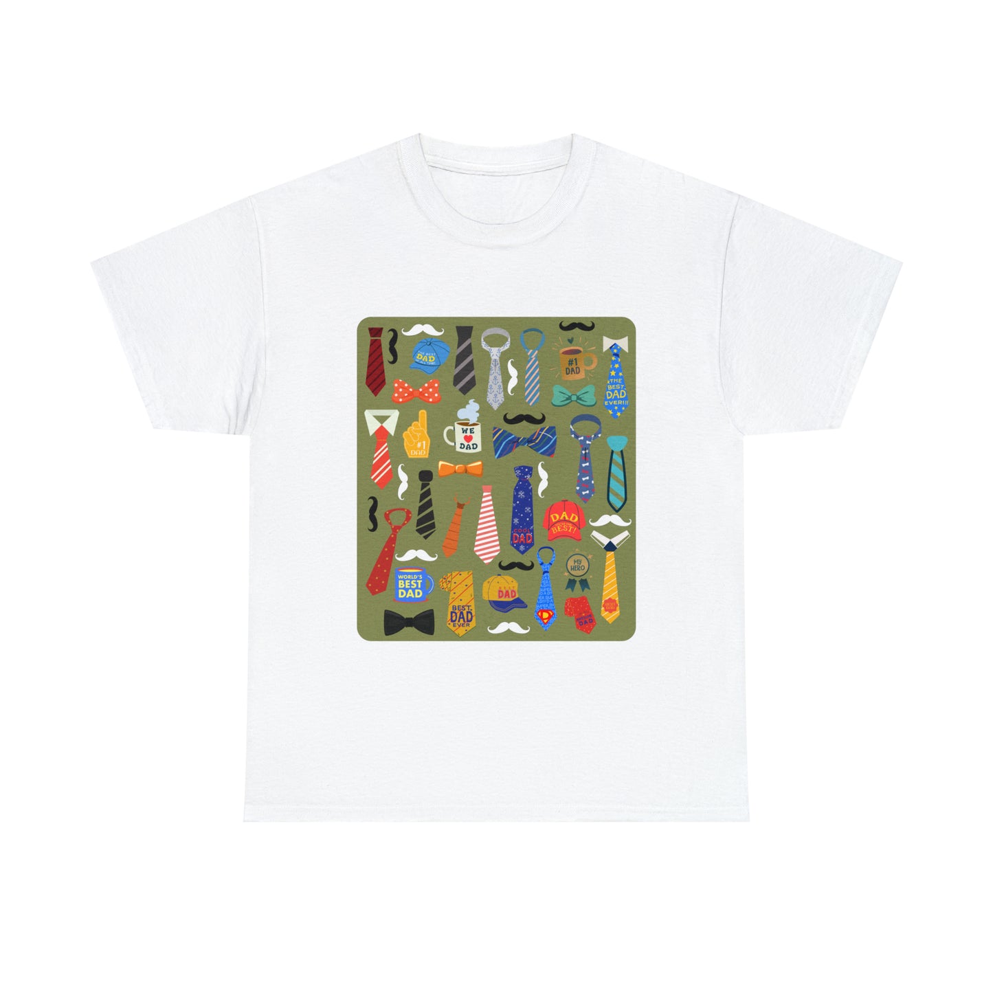 Dad's Tie Unisex Heavy Cotton Tee