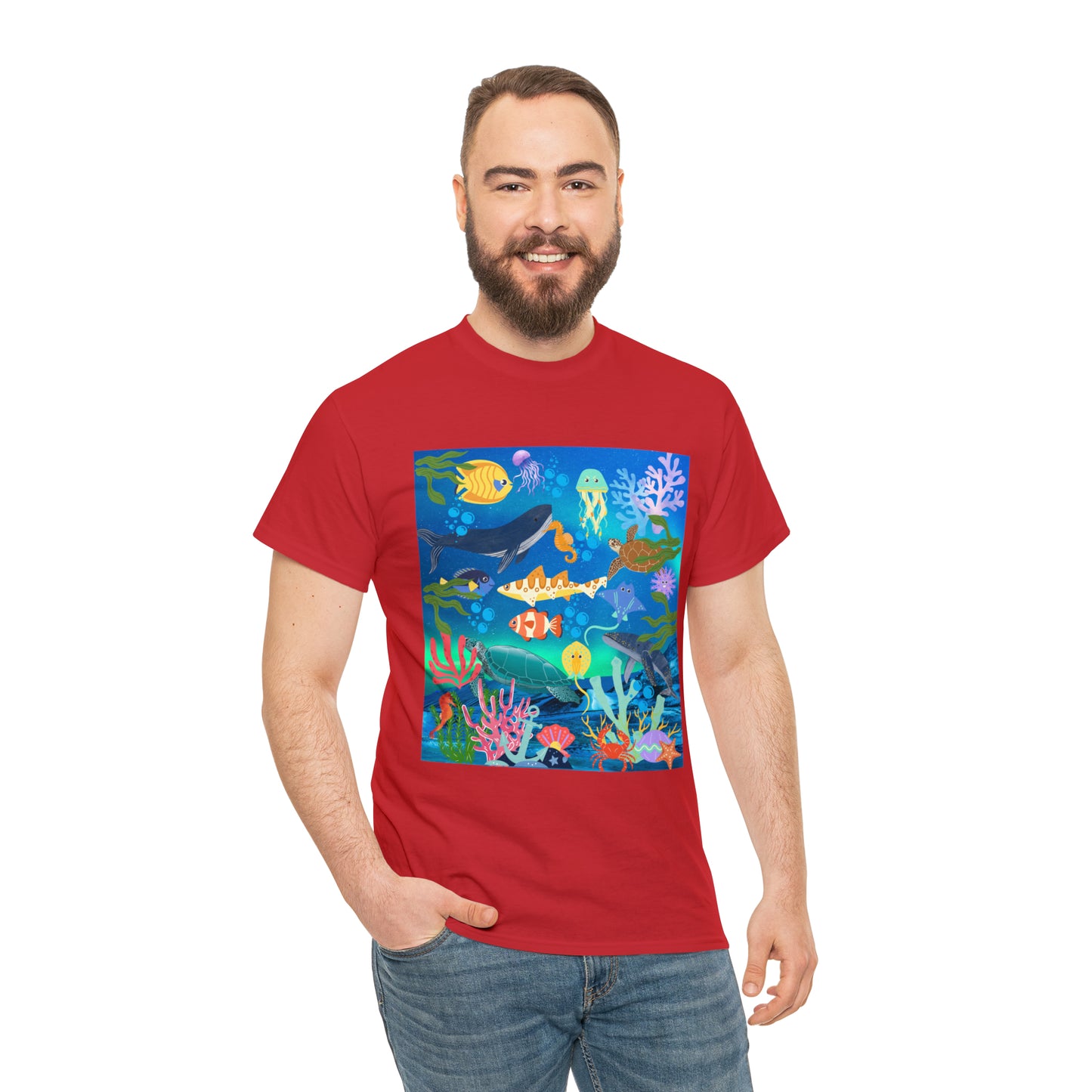 Ocean Scenery Unisex Heavy Cotton Tee