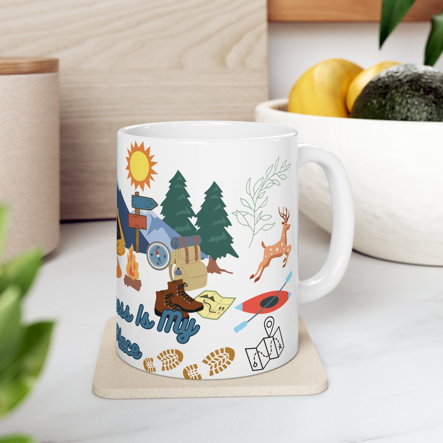 The Wilderness Is My Happy Place Ceramic Mug 11oz