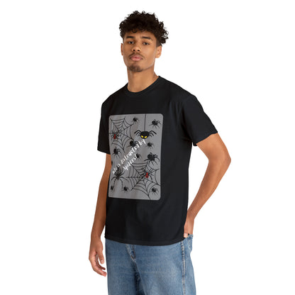 Who is Distracted By Spiders? Unisex Heavy Cotton Tee