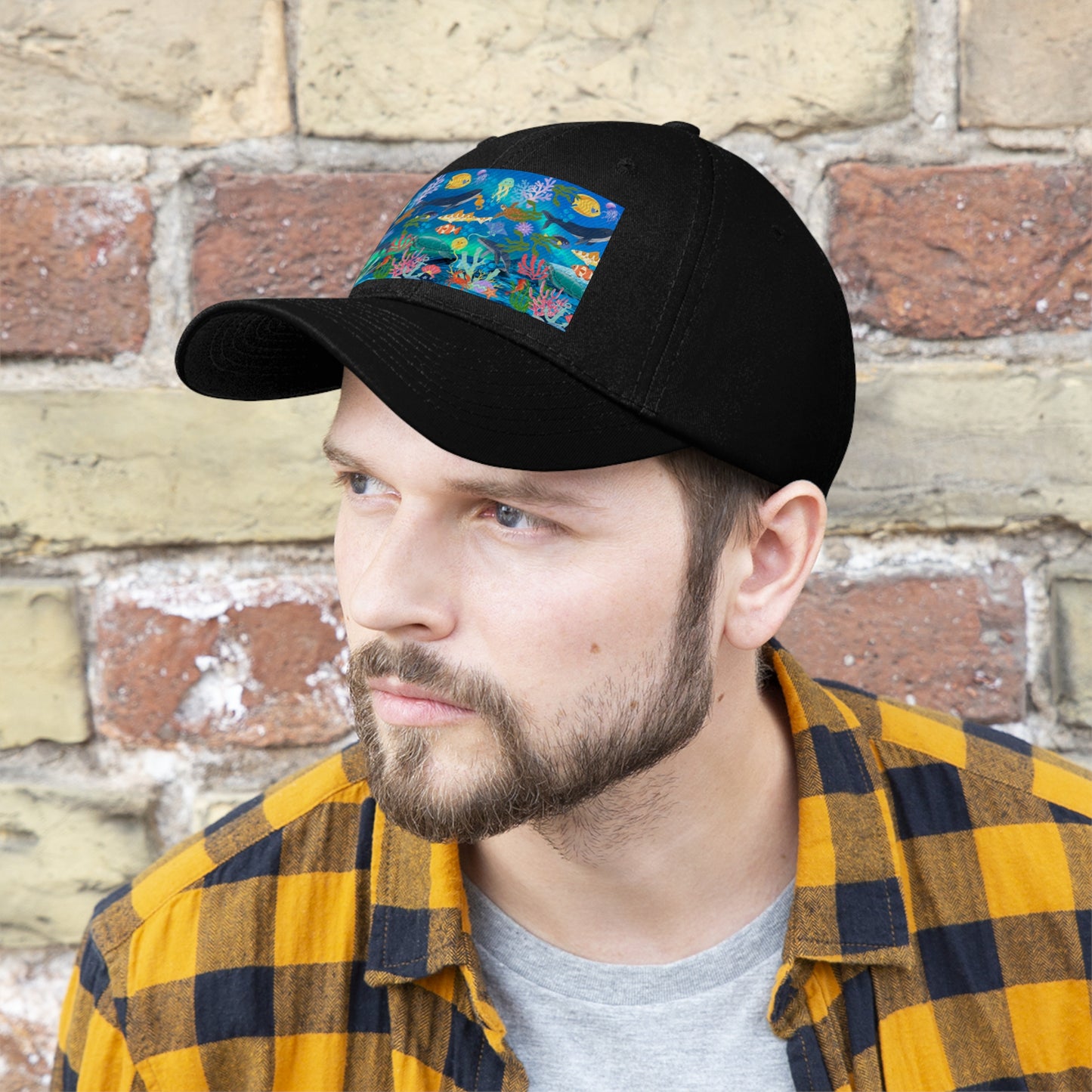 Underwater scene Unisex Twill Hat