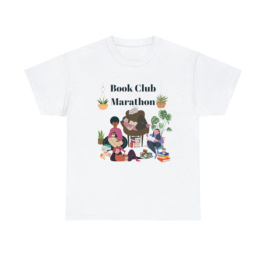 Book Club Marathon Unisex Heavy Cotton Tee