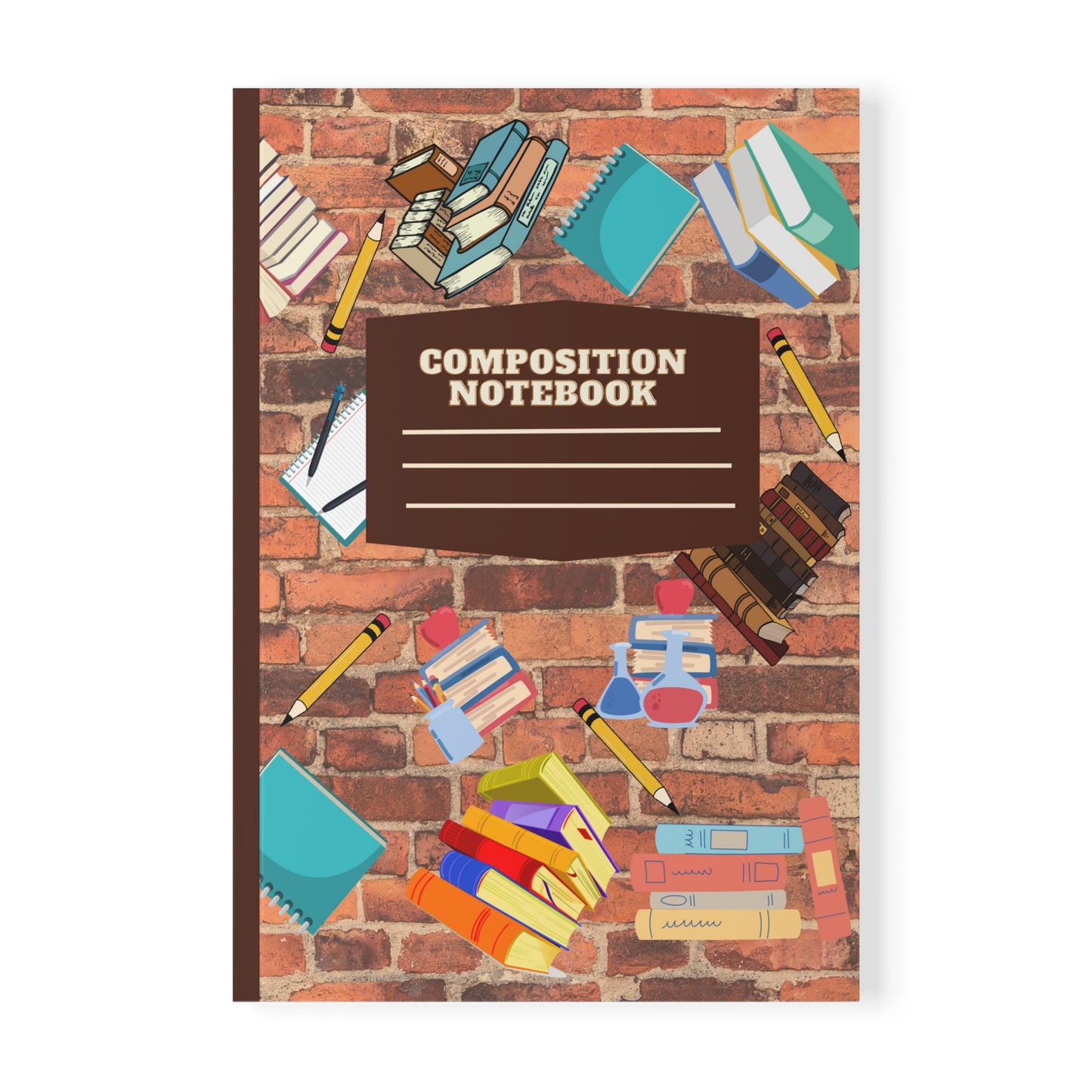 Composition Softcover Notebook Brown , A5