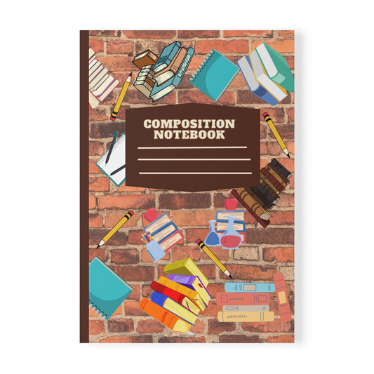 Composition Softcover Notebook Brown , A5