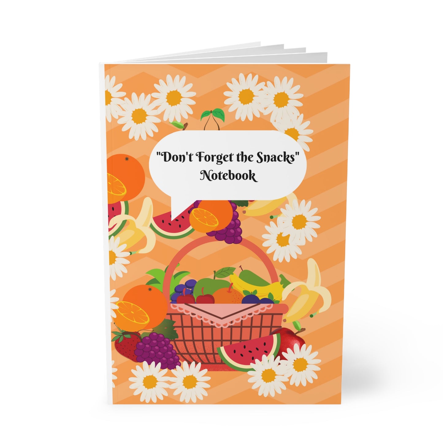 Don't Forget the Snacks Softcover Notebook, A5