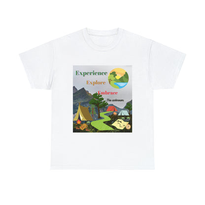 Experience Explore Embrace Unisex Heavy Cotton Tee