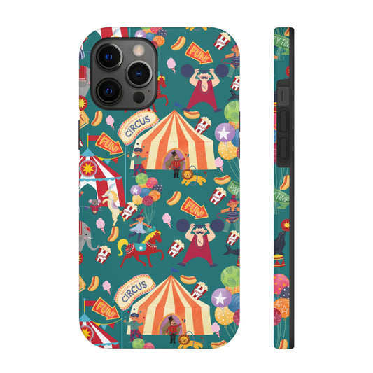 Circus Party Green Tough Phone Cases