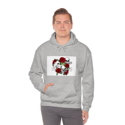 Skull and Roses Unisex Heavy Blend™ Hooded Sweatshirt