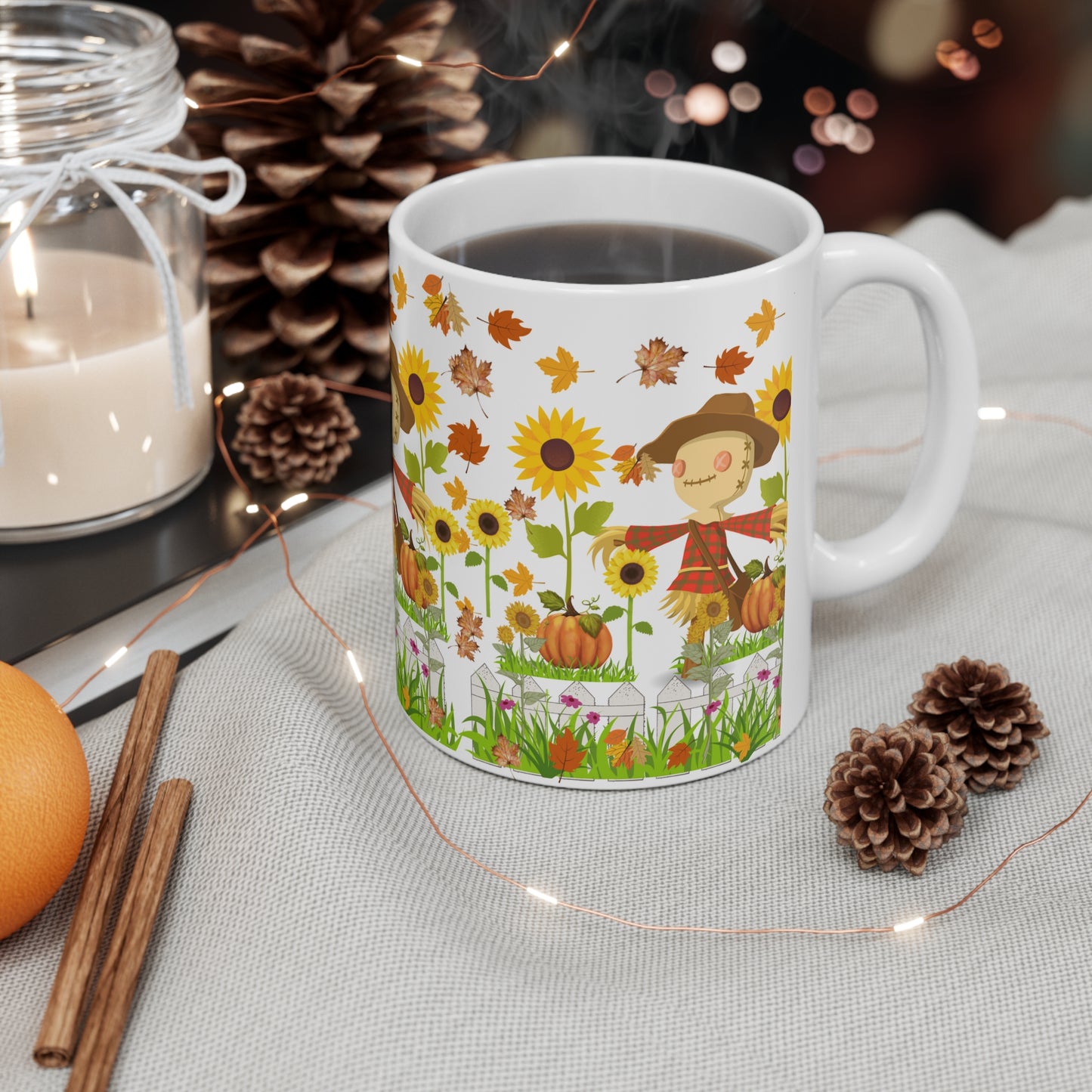 Vibing For Fall Ceramic Mug 11oz