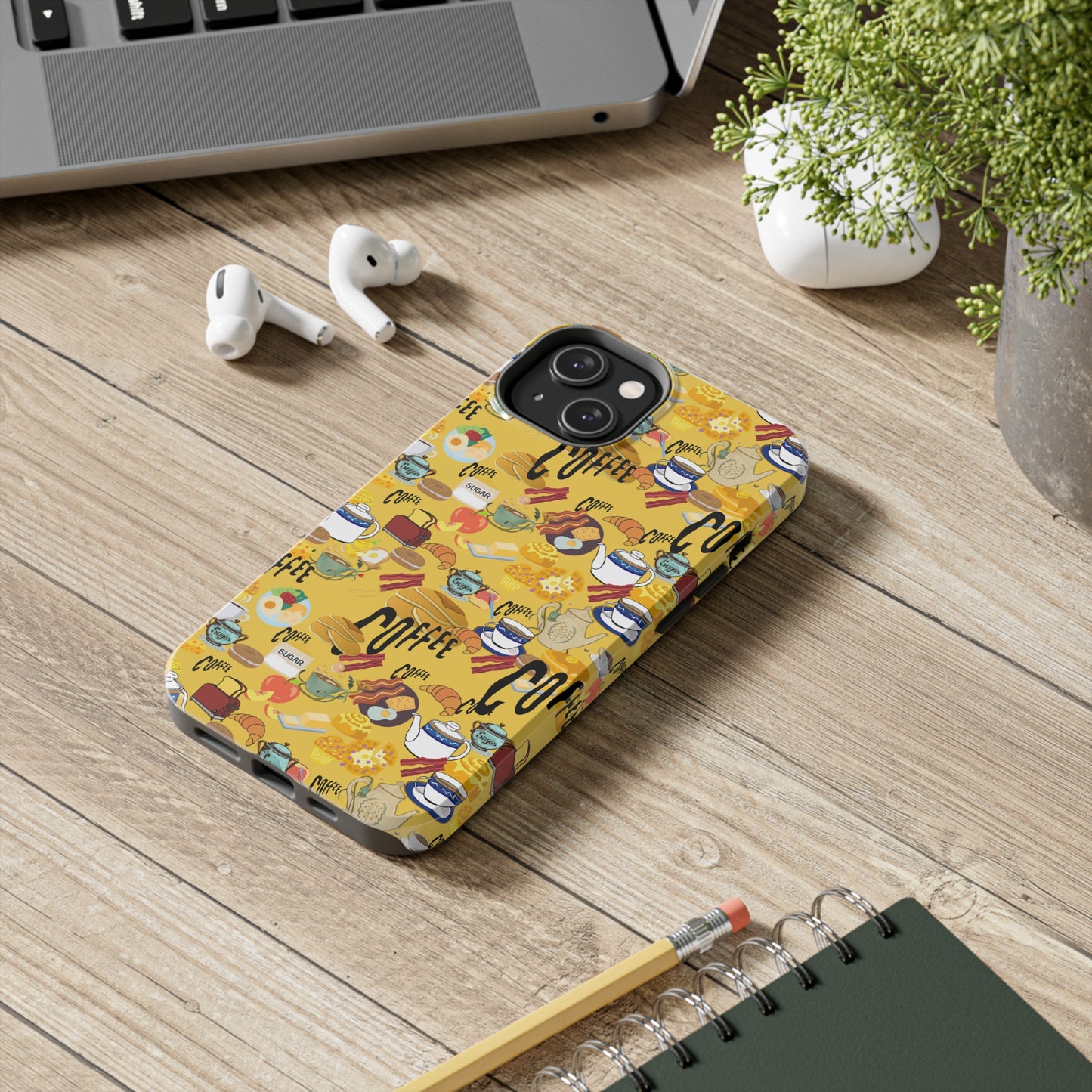 Morning Brunch Yellow Tough Phone Cases