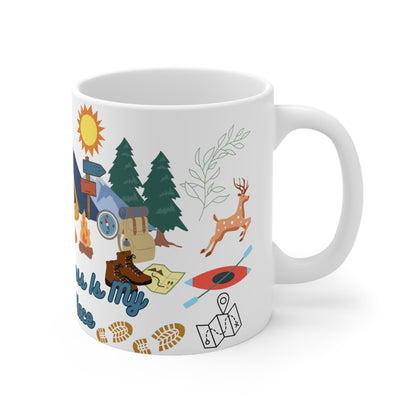 The Wilderness Is My Happy Place Ceramic Mug 11oz