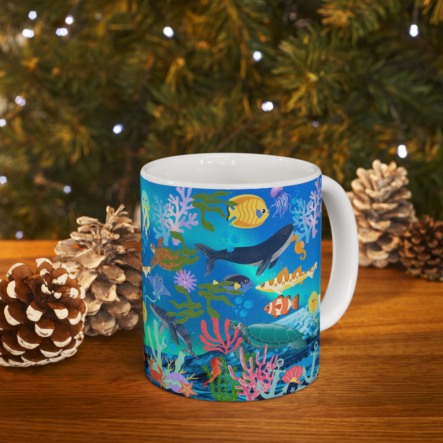 Ocean Scene Ceramic Mug 11oz