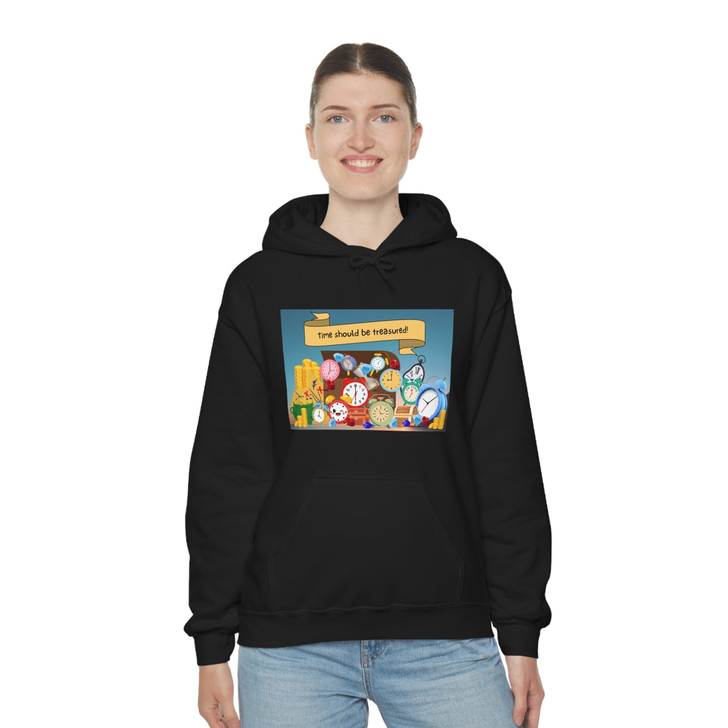 Time Should Be Treasured Unisex Heavy Blend™ Hooded Sweatshirt