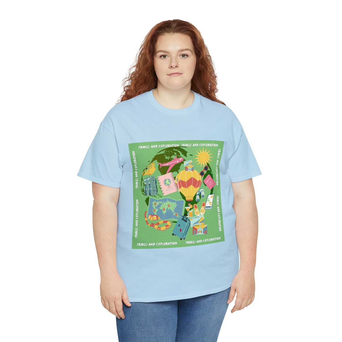 Travel and Exploration Unisex Heavy Cotton Tee