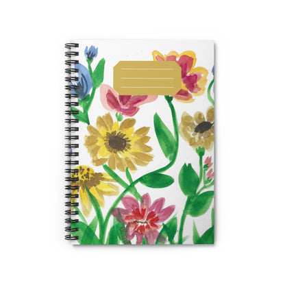 Wildflowers Spiral Notebook - Ruled Line