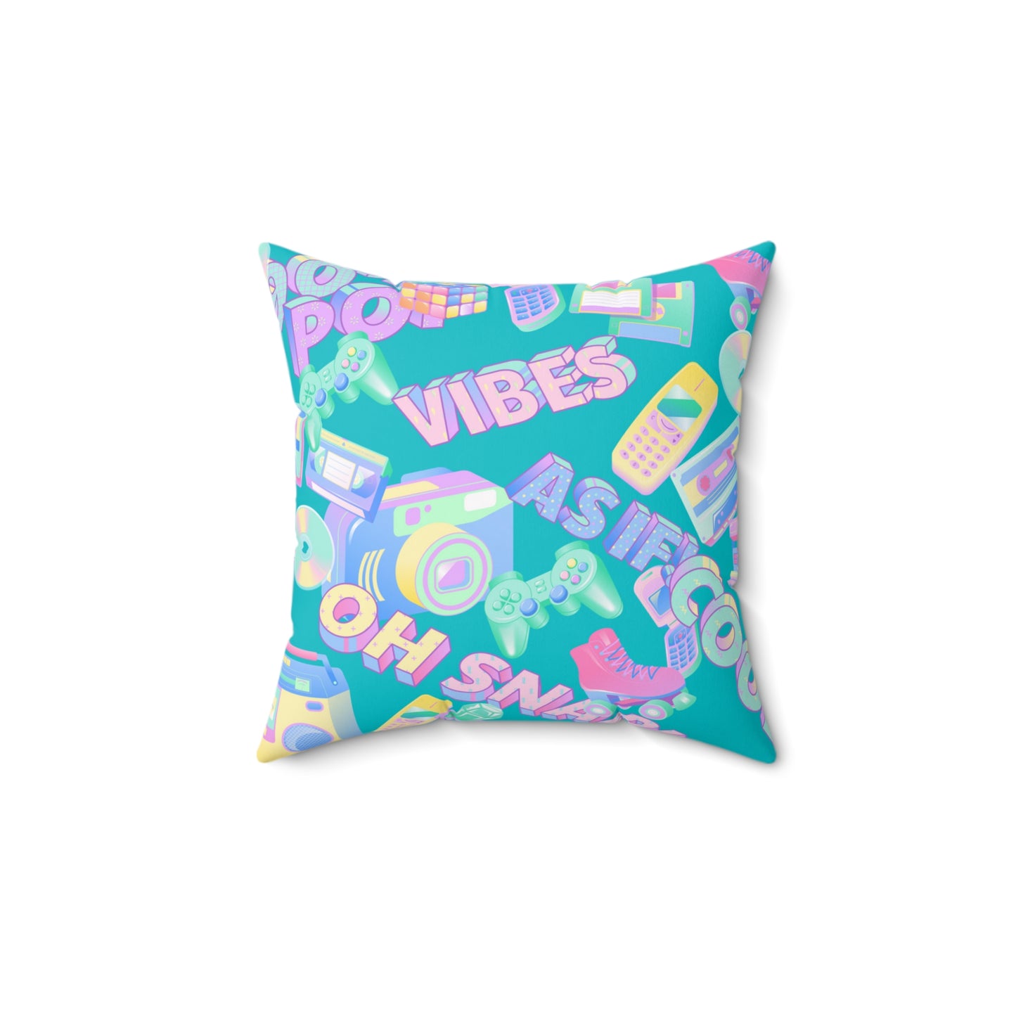 Retro Vibes Spun Polyester Square Pillow