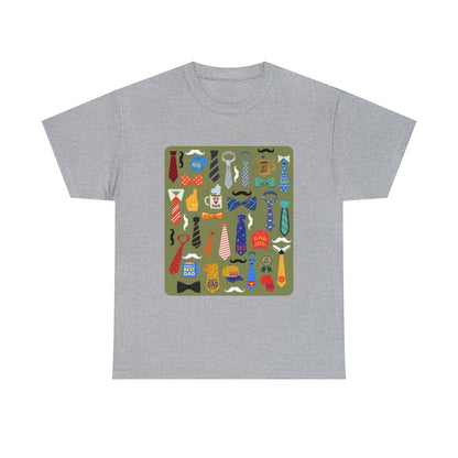 Dad's Tie Unisex Heavy Cotton Tee