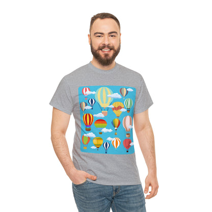 Hot Air Balloons Unisex Heavy Cotton Tee