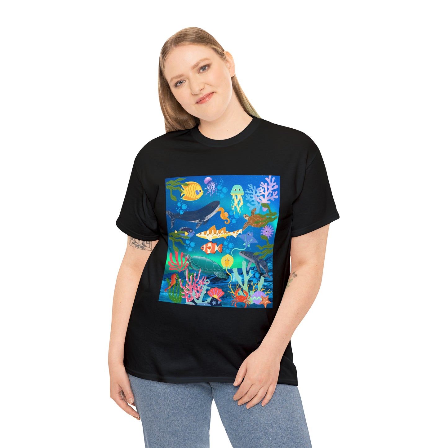 Ocean Scenery Unisex Heavy Cotton Tee