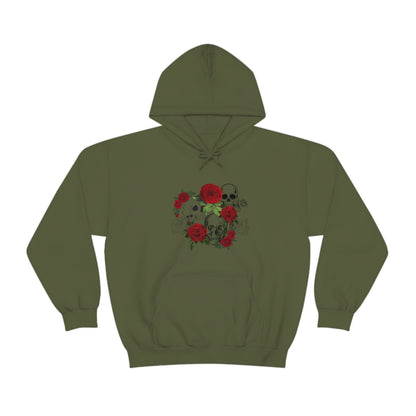 Skull and Roses Unisex Heavy Blend™ Hooded Sweatshirt