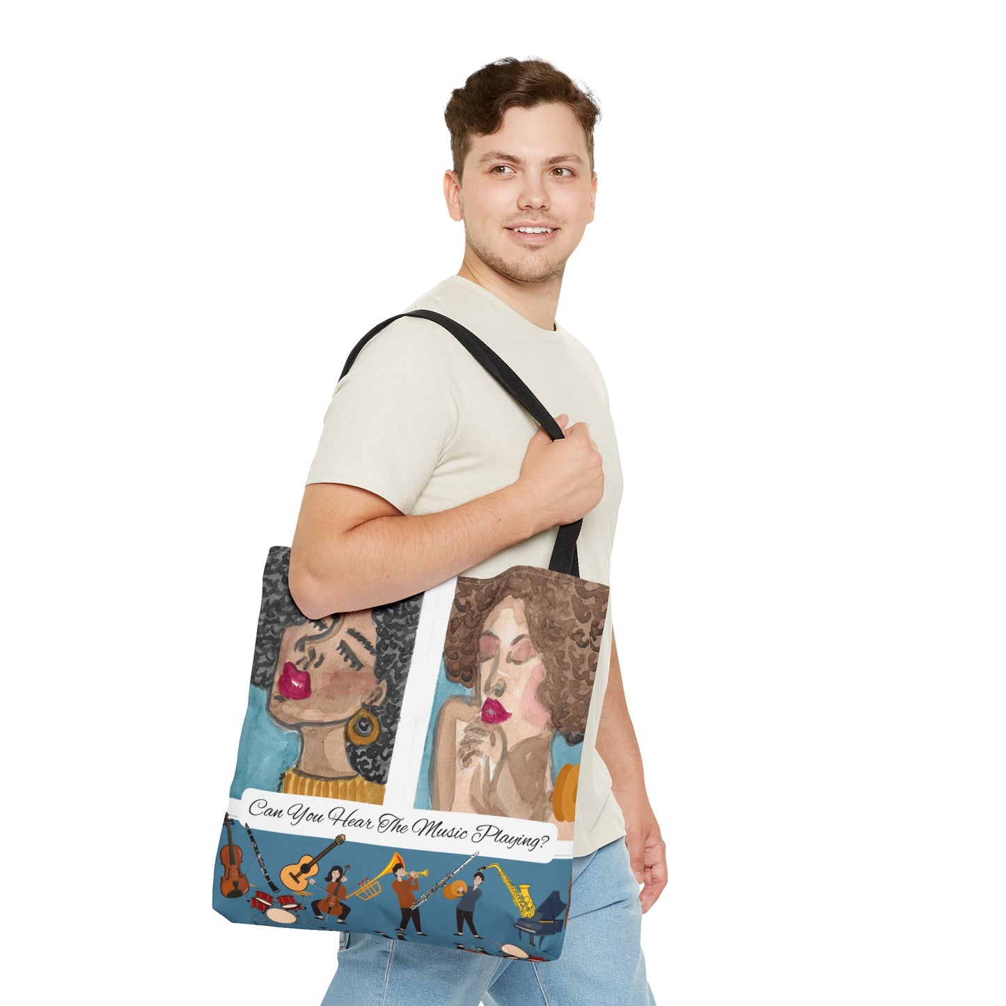 Can You Hear The Music Playing Tote Bag (AOP)