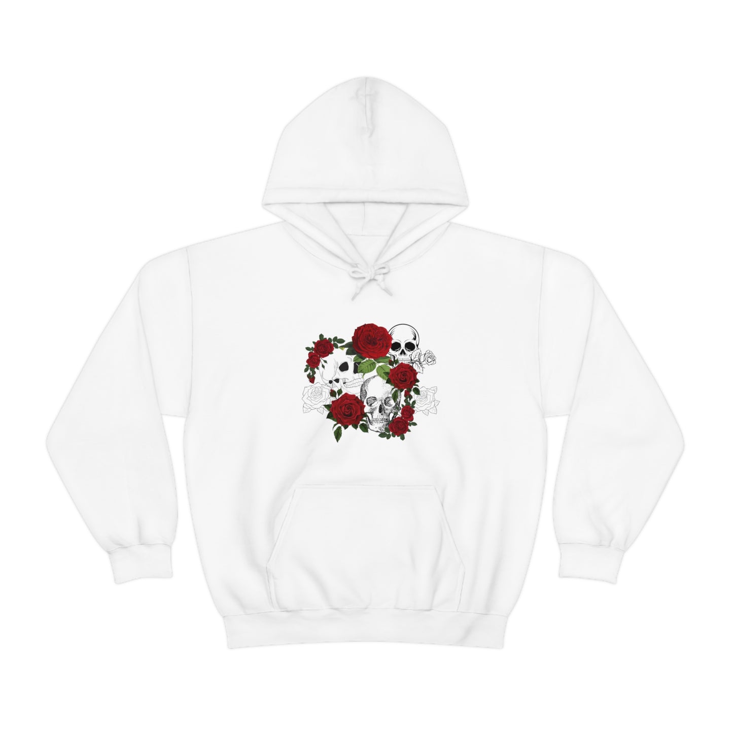 Skull and Roses Unisex Heavy Blend™ Hooded Sweatshirt