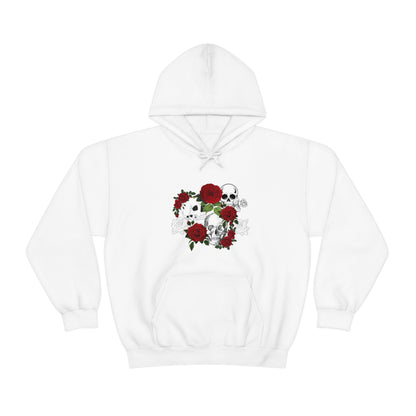 Skull and Roses Unisex Heavy Blend™ Hooded Sweatshirt