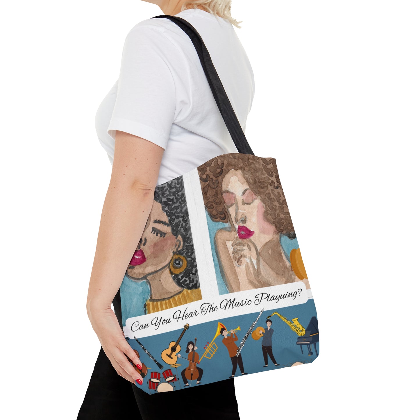 Can you Hear The Music Sing? Tote Bag (AOP)