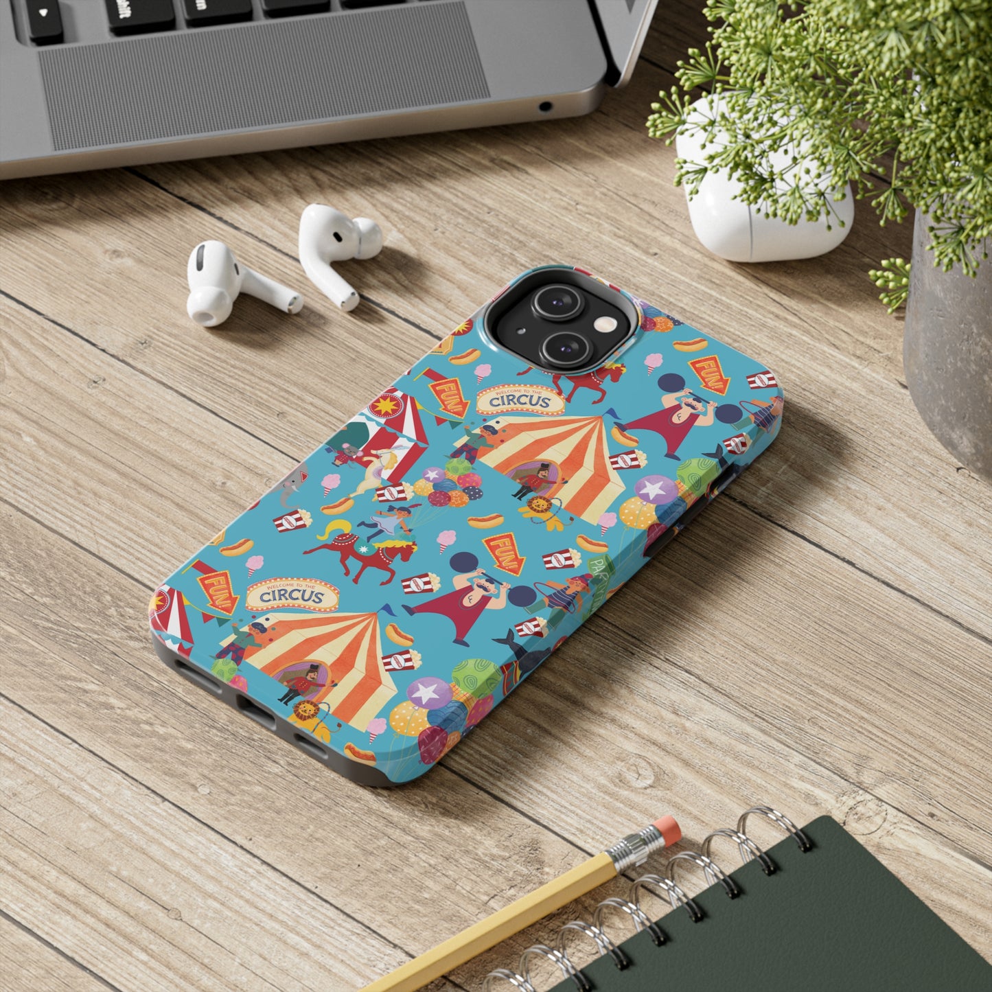 Circus Party Blue Tough Phone Cases