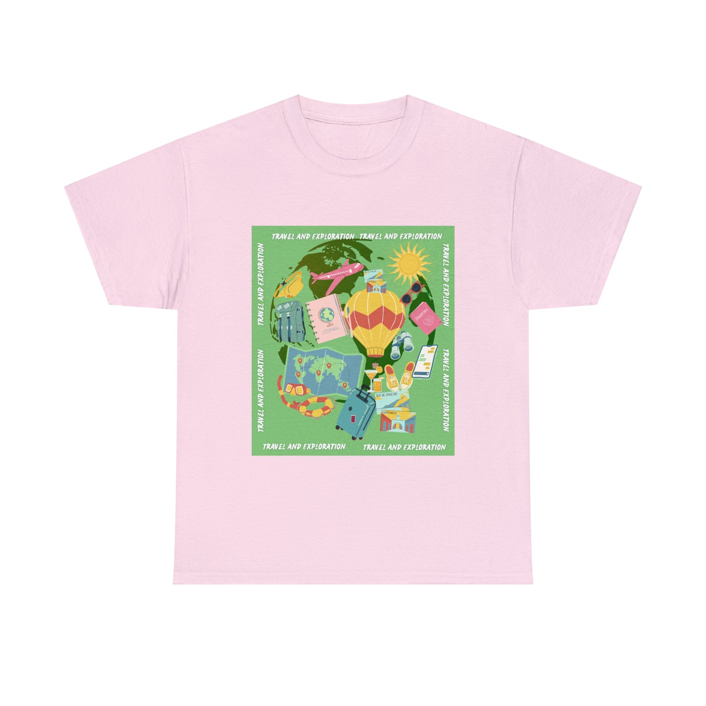 Travel and Exploration Unisex Heavy Cotton Tee