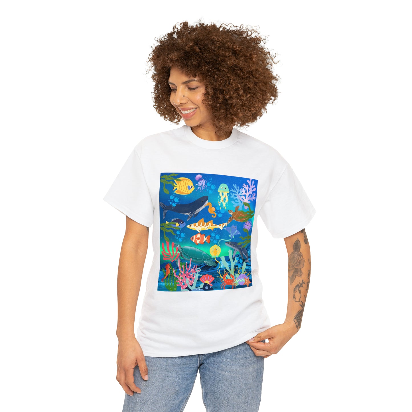 Ocean Scenery Unisex Heavy Cotton Tee