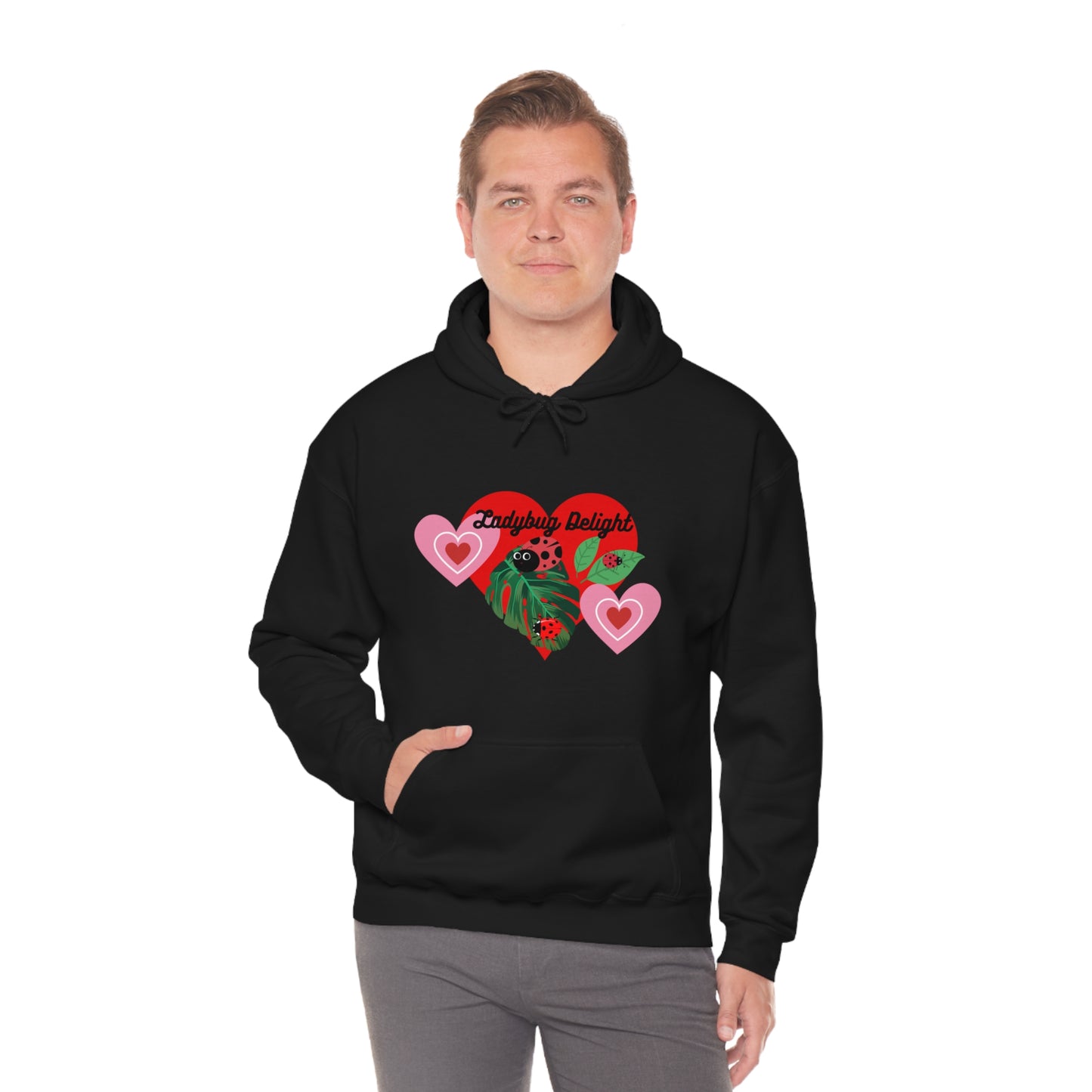 Ladybug Delight Unisex Heavy Blend™ Hooded Sweatshirt