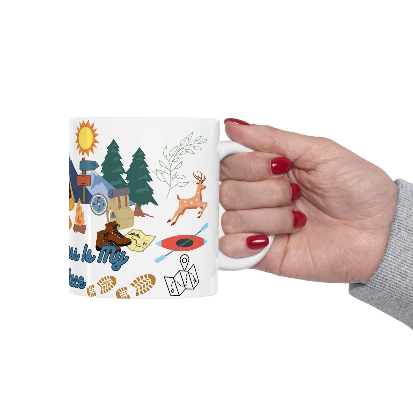 The Wilderness Is My Happy Place Ceramic Mug 11oz