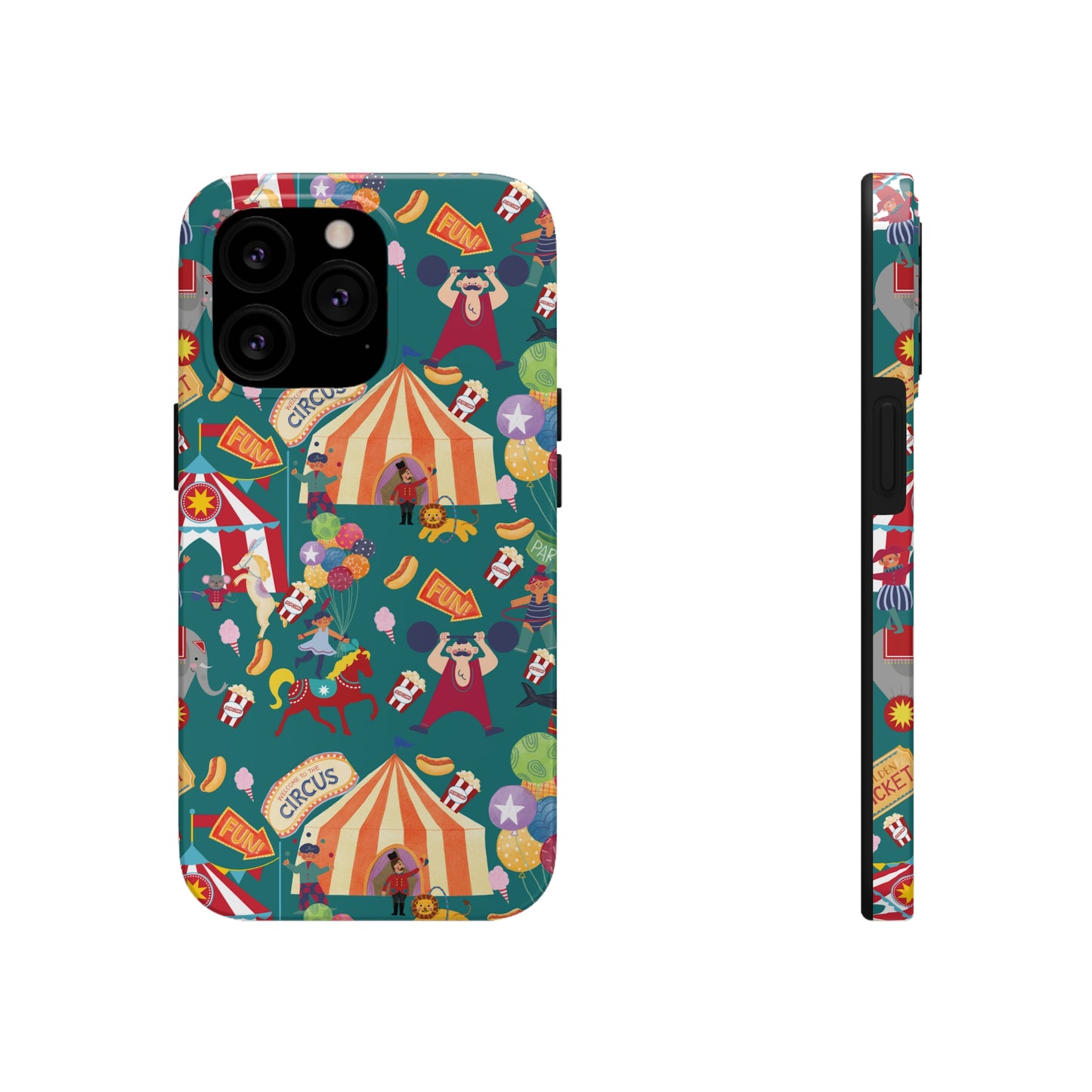 Circus Party Green Tough Phone Cases