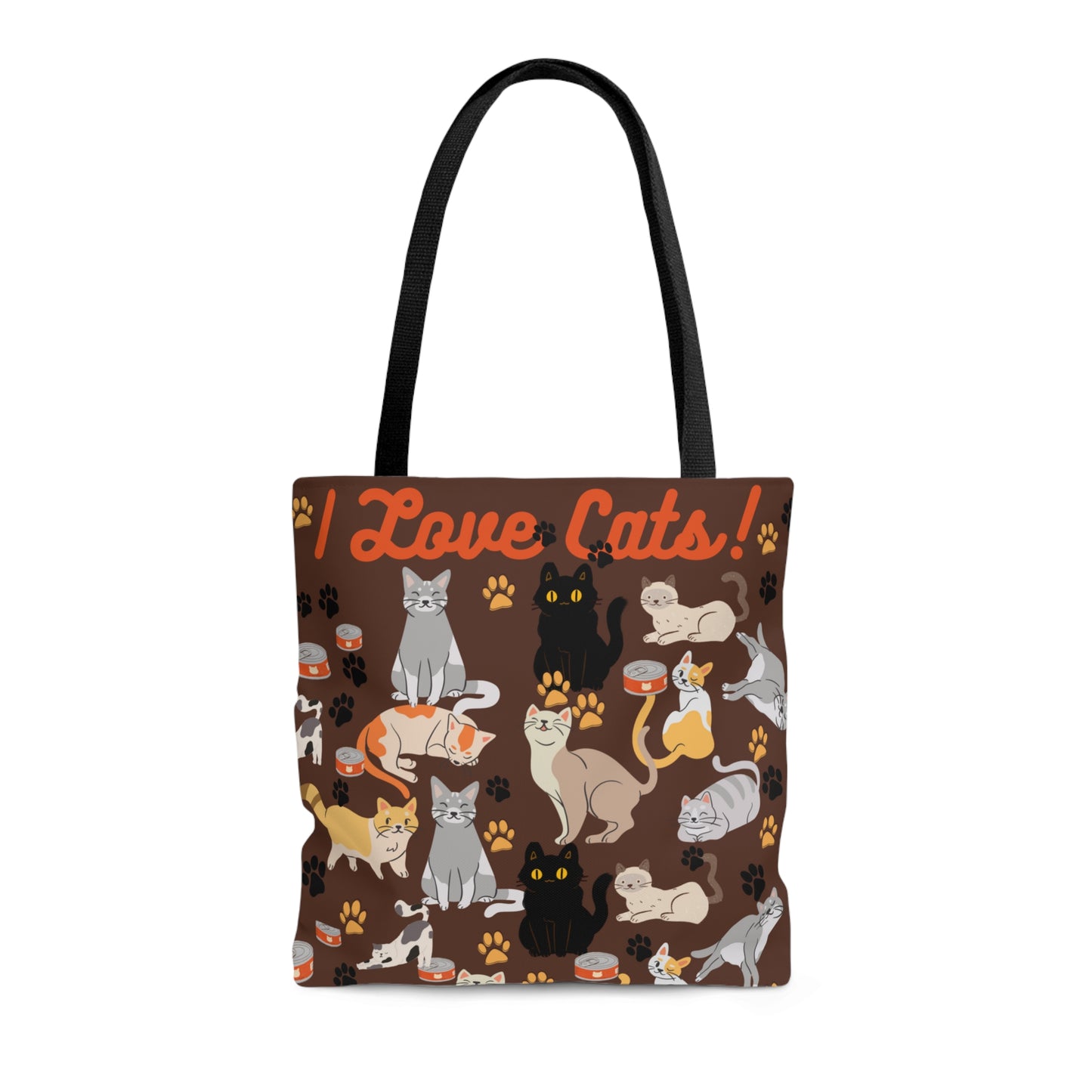 I Love Cats Tote Bag (AOP)