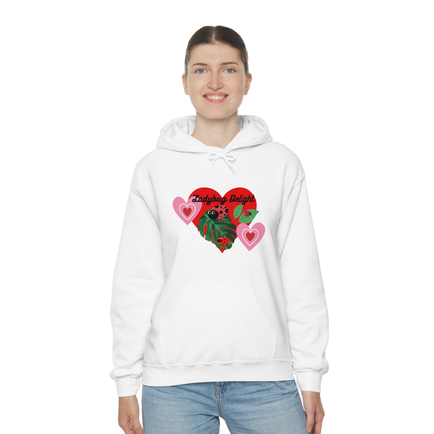 Ladybug Delight Unisex Heavy Blend™ Hooded Sweatshirt