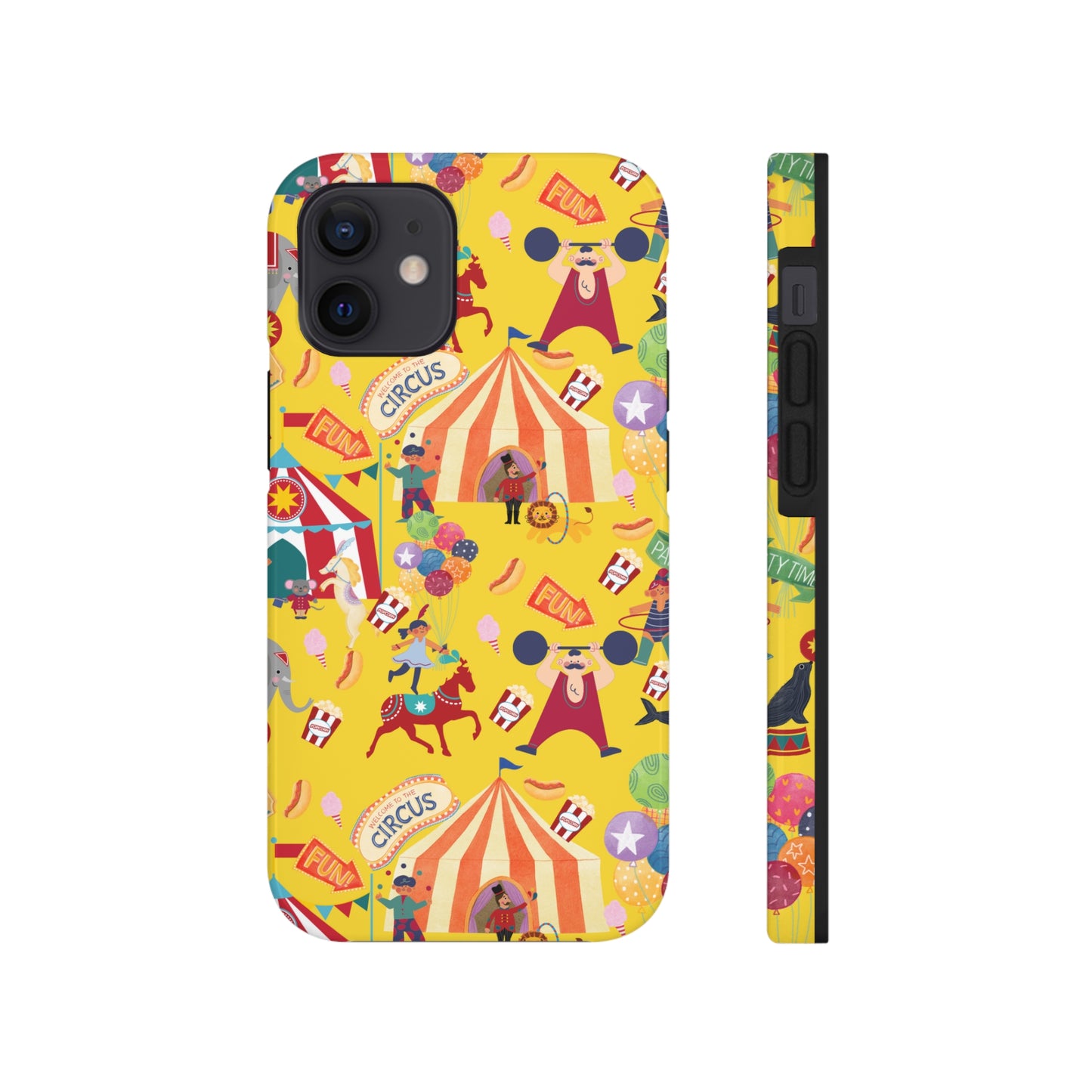 Circus Party Yellow Tough Phone Cases