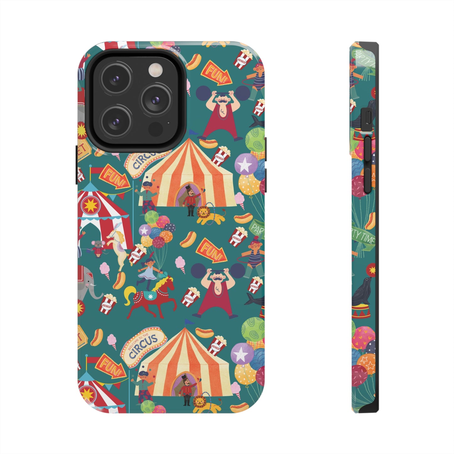 Circus Party Green Tough Phone Cases