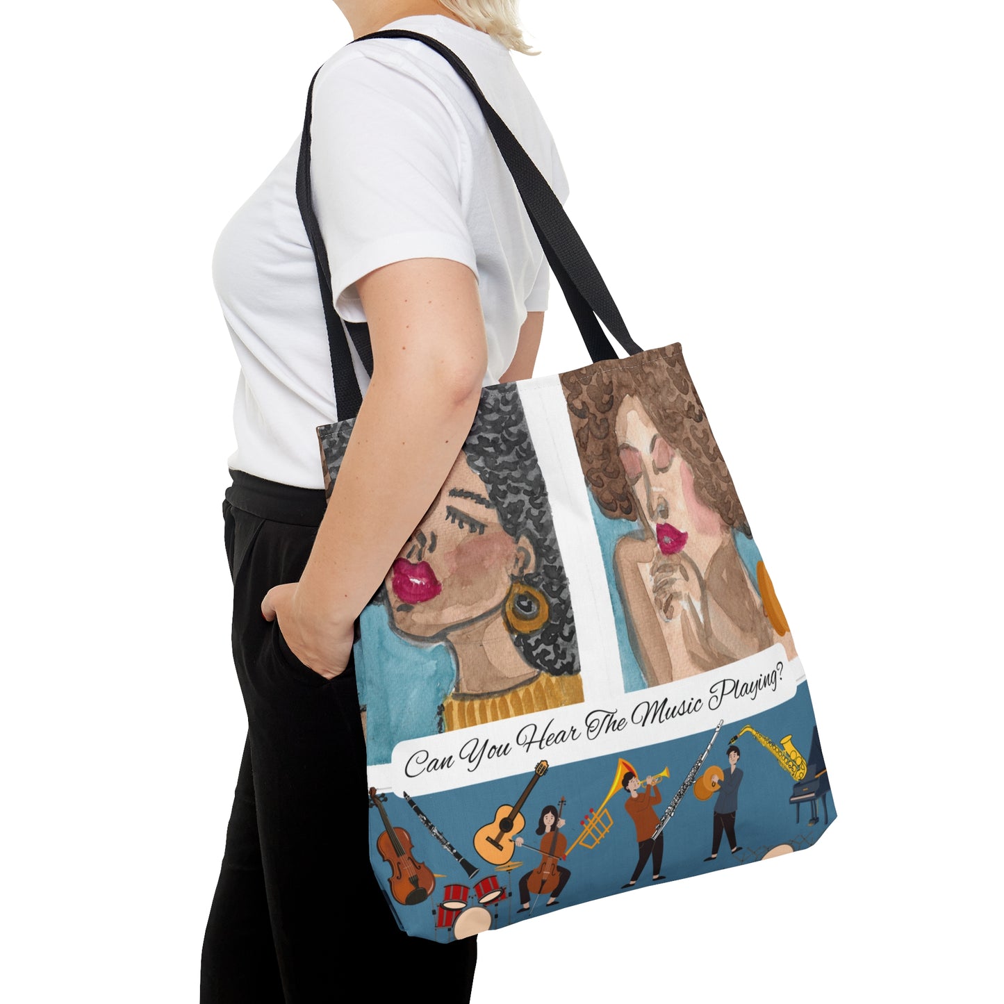 Can You Hear The Music Playing Tote Bag (AOP)