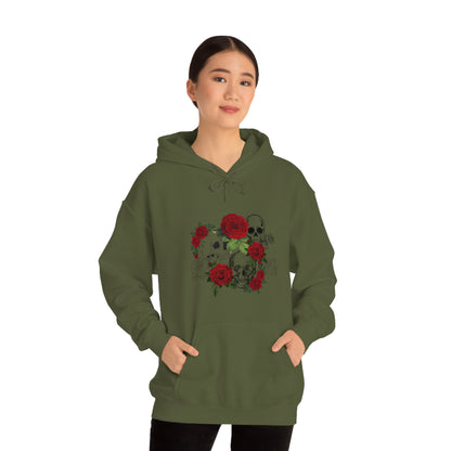 Skull and Roses Unisex Heavy Blend™ Hooded Sweatshirt