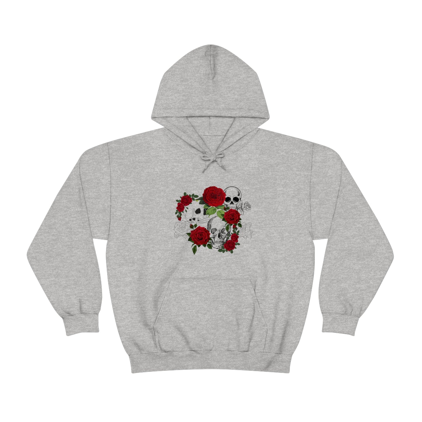 Skull and Roses Unisex Heavy Blend™ Hooded Sweatshirt