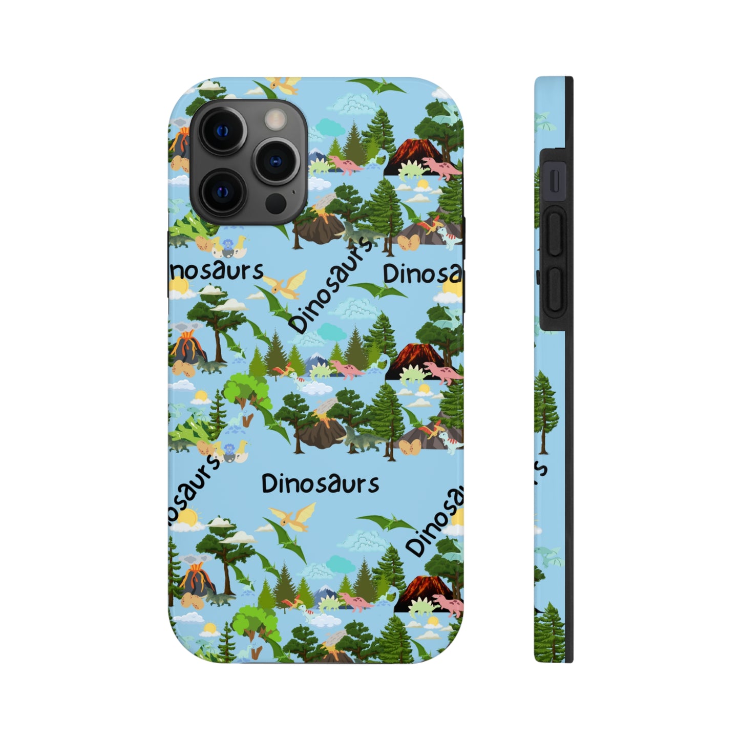 Dinosaurs Blue Tough Phone Cases