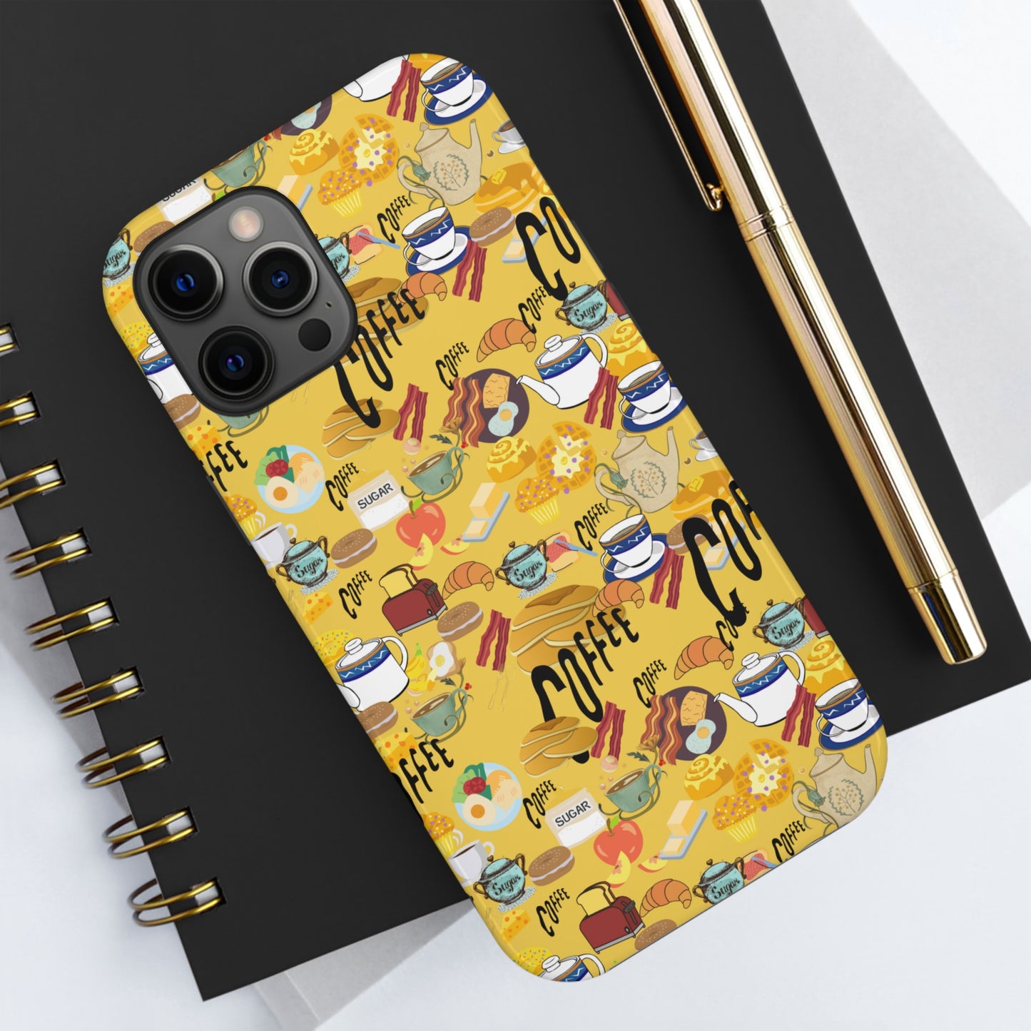 Morning Brunch Yellow Tough Phone Cases