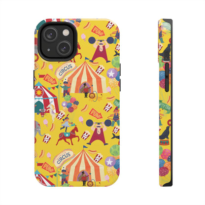 Circus Party Yellow Tough Phone Cases